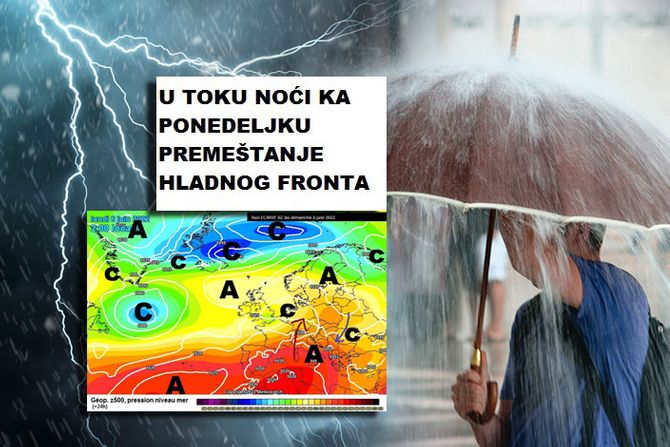 vremenska prognoza nevreme oluja kiša munje gromovi