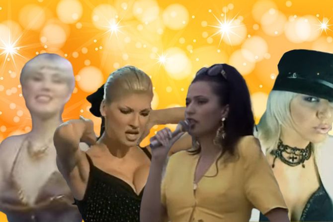 Pevačice dekolte, Jelena Karleuša, Svetlana Ceca Ražnatović, Lepa Brena i Dara Bubamara