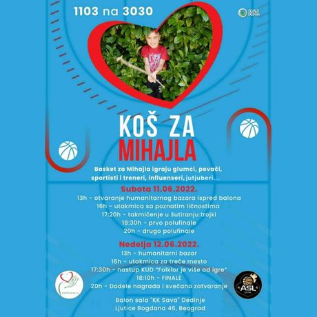 Humanitarna akcija Koš za Mihajla Humanitarna akcija Koš za Mihajla