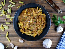 Žuta boranija, boranija, mleveno meso, kuvano jelo