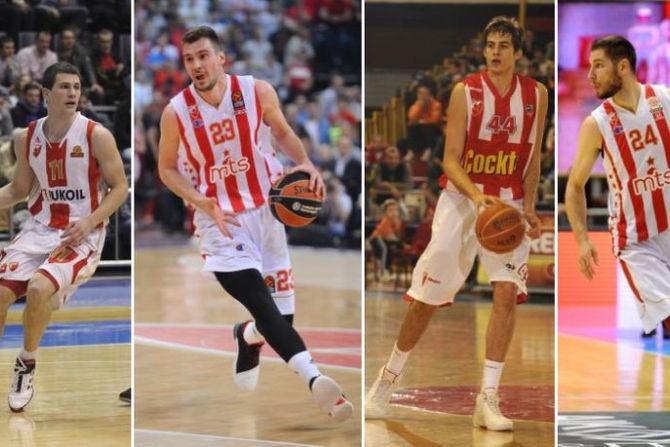 KK Crvena zvezda, marko Gudurić, Nemanja Bjelica, Stefan Jović, Nemanja Nedović