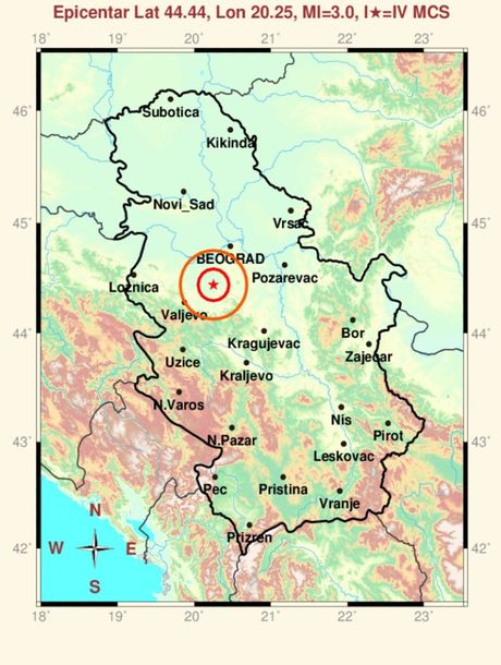 Zemljotres, Lazarevac
