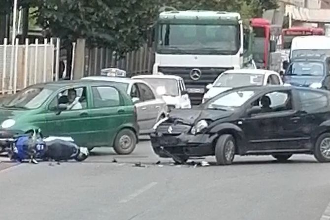 Udes motociklista, Nesreća  Niš