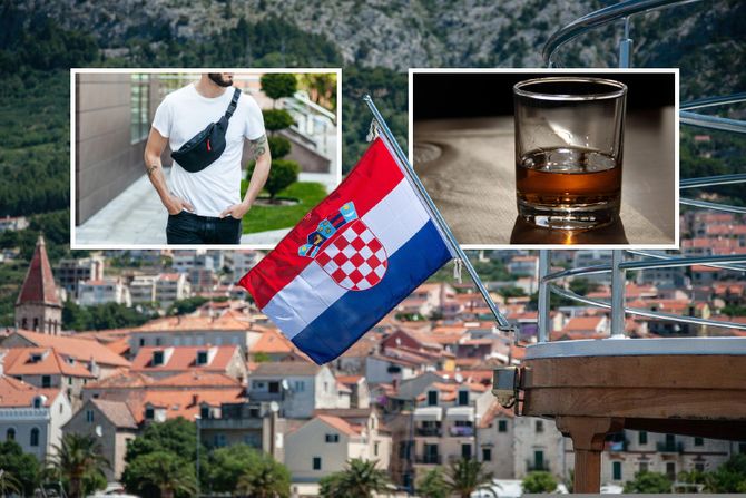 Hrvatska zastava, pederuša, rakija