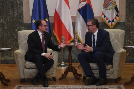 Aleksandar Vučić i šef diplomatije Austrije