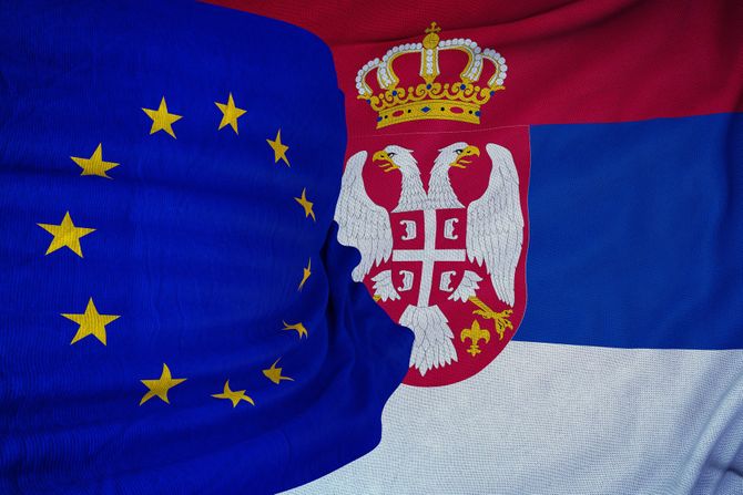 Evropska Unija Srbija zastave