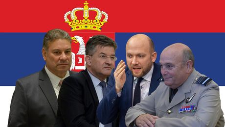 Zastava Srbije, Gabrijel Eskobar, Miroslav Lajčak, Manuel Sarrazin Zaracin i Stjuart Pič