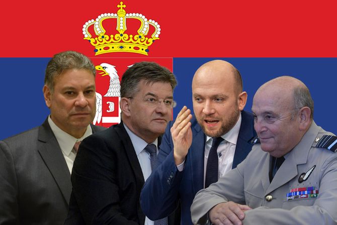 Zastava Srbije, Gabrijel Eskobar, Miroslav Lajčak, Manuel Sarrazin Zaracin i Stjuart Pič