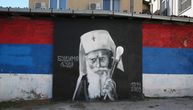 Ponovo oštećen mural patrijarhu Pavlu na Dorćolu