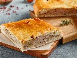 pita sa mesom, izlivena pita