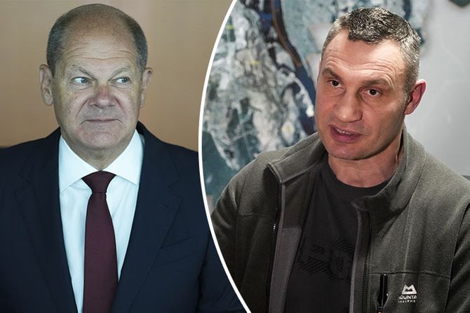 Olaf Šolc Olaf Scholz Vitalij Kličko Vitali Klitschko Olaf Šolc Olaf Scholz Vitalij Kličko Vitali Klitschko