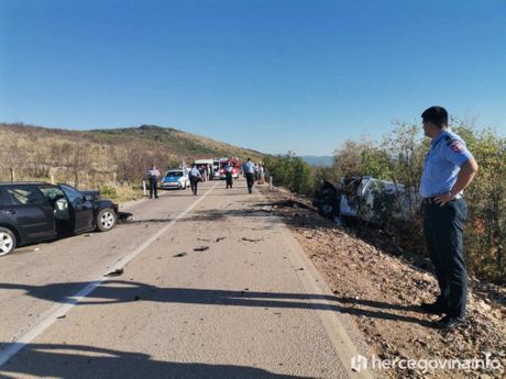 Na magistralnoj cesti Bileća - Trebinje, Orah mesto saobraćajna nesreća
