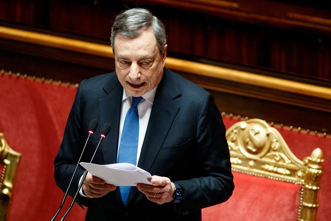 Governo italiano “crollo”, Draghi si dimette domani?