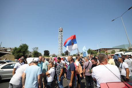 Sava centar, blokada saobraćaja