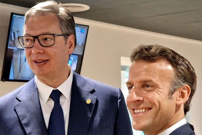 Aleksandar Vučić, Emanuel Makron Aleksandar Vučić, Emanuel Makron