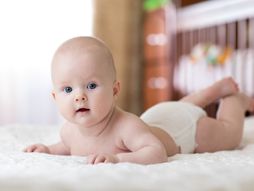 beba, stomak, krevetac, spavanje