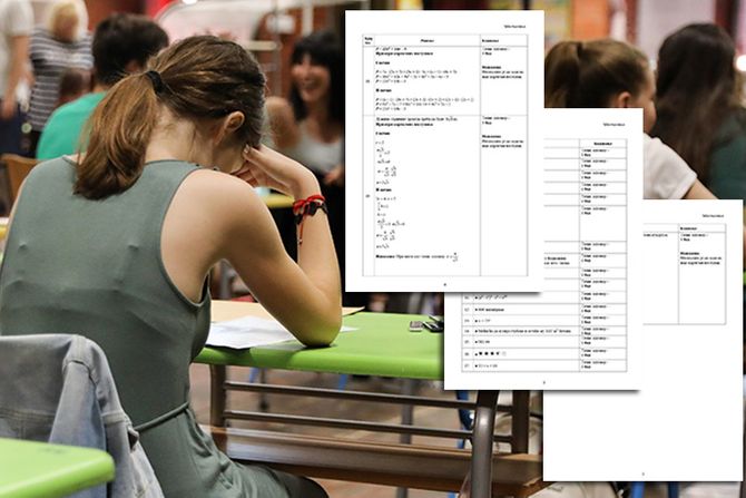 Mala matura, test za matematiku