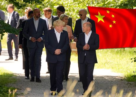 Samit G7, kineska zastava