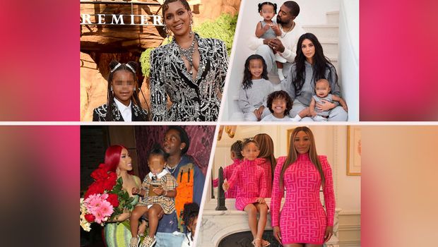 Kim Kardasijan Beyonce Bijonse Blue Ivy Blu Ajvi Cardi B Serena Williams