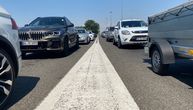 Kolona teretnih vozila na auto-putu E-80 zbog zadržavanja na  graničnom prelazu Gradina