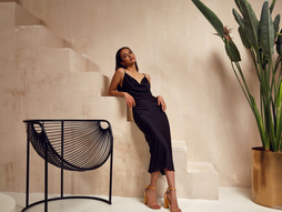 Midi haljina, slip haljina, haljina, moda, glamur