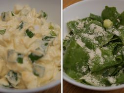 Salate spanać mladi luk