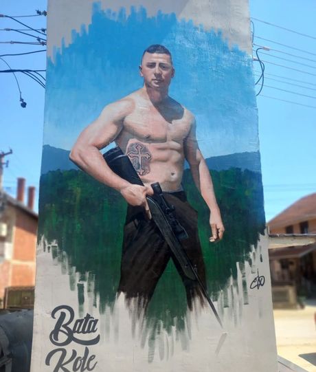 Nikola Stevanović, Donje Krajince, Leskovac, mural