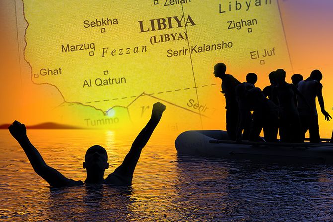 Migranti brod Mali Libija Migranti brod Mali Libija