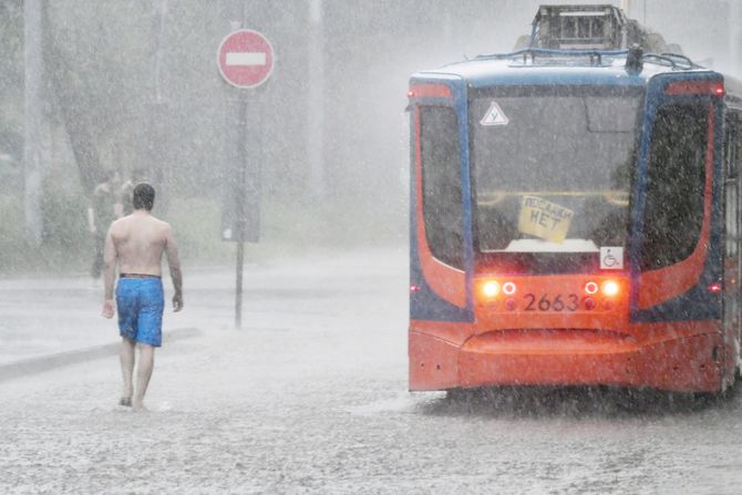 Moskva kiša nevreme Moskva kiša nevreme