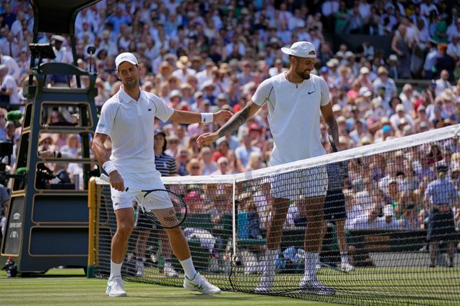 Novak Đoković, Nik Kirjos, Vimbldon finale Novak Đoković, Nik Kirjos, Vimbldon finale