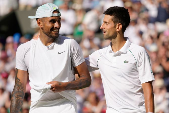 Novak Đoković, Nik Kirjos, Vimbldon finale Novak Đoković, Nik Kirjos, Vimbldon finale