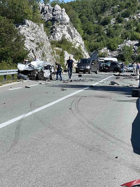 Udes, saobraćajna nesreća, Cetinje, Budva
