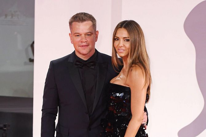 Met Dejmon Lusijana Baroso Matt Damon Luciana Damon