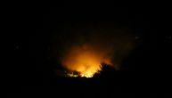 Prvi snimak požara nakon pada ruskog aviona A-50