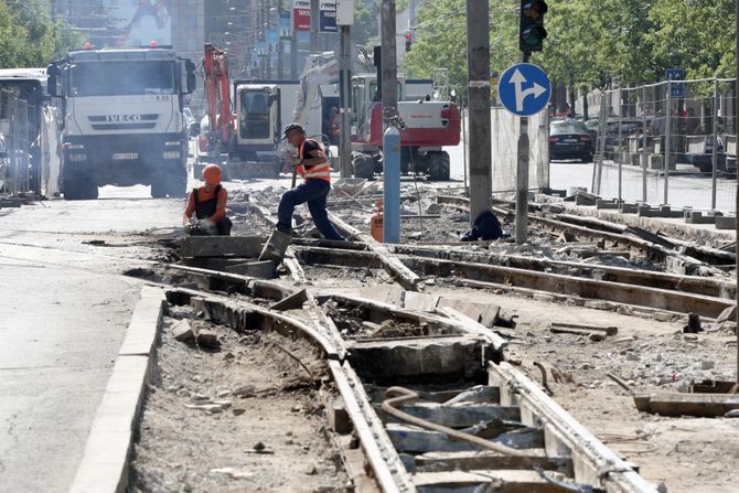 rkonstrukcija, šine, radnici, varioci, vare, radoovi,SAOBRACAJ NEMANJINA RADOVI