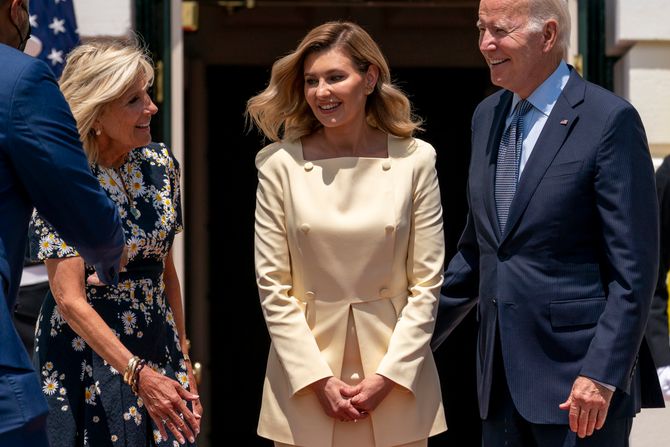 Olena Zelenski, Džo Bajden, Džil Bajden, Bela kuća Olena Zelenski, Džo Bajden, Džil Bajden, Bela kuća