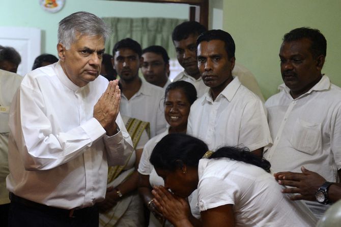 Ranil Wickeremesinghe, Ranil Vikeremesinge, predsednik, Šri Lanka