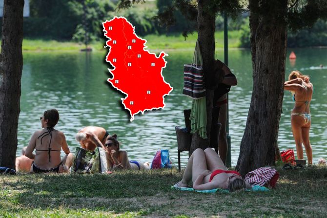 Crveni meteroalarm vremenska prognoza pakao vrućina