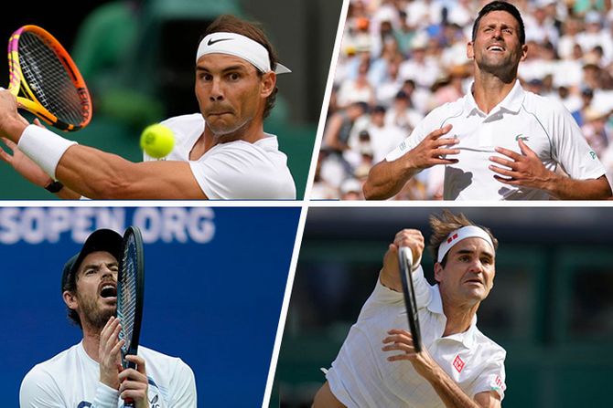 Rafael Nadal, Andy Murray Endi Marej, Rodžer Federer, Novak Đoković,