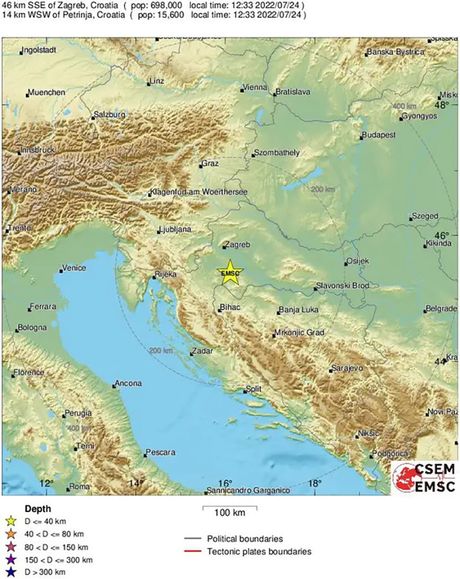 Petrinje zemljotres Hrvatska