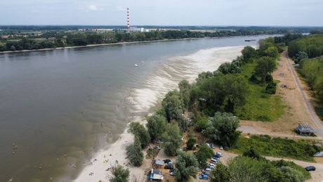Pešćani sprudovi na Dunavu,  Petrovaradin pored plaže plaža Oficirac