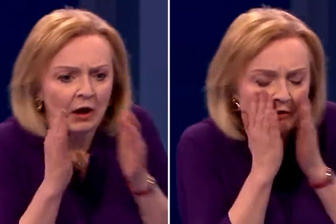 Liz Tras Liz Truss uplašena studio