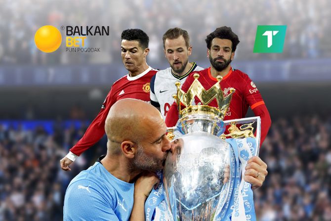 Stadion Kristijano Ronaldo, Hari Kejn, Mohamed Salah, Pep Gvardiola trofej Premijer lige, Balkan Bet