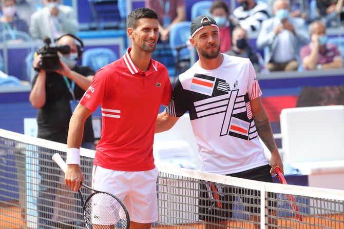 Novak Đoković Andrej Martin Novak Đoković Andrej Martin