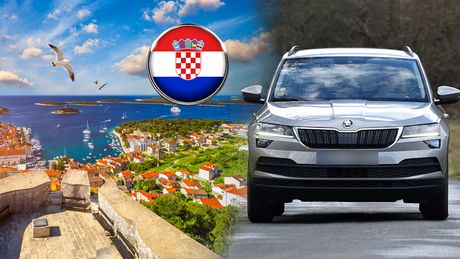 Hrvatska letovanje more natpisi automobili