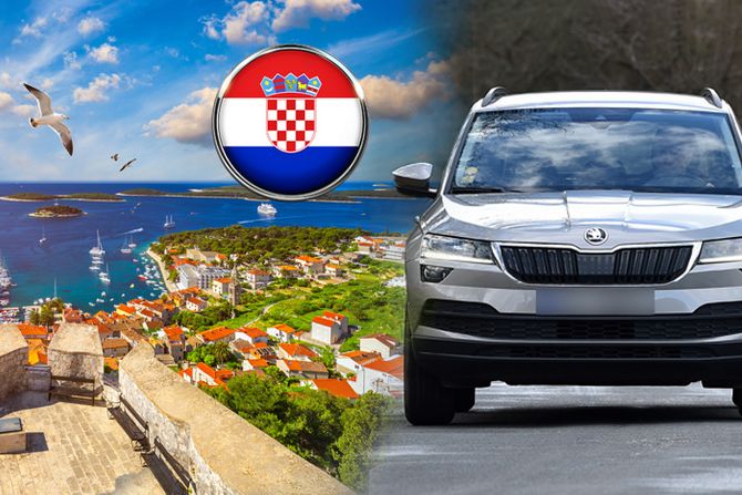 Hrvatska letovanje more natpisi automobili