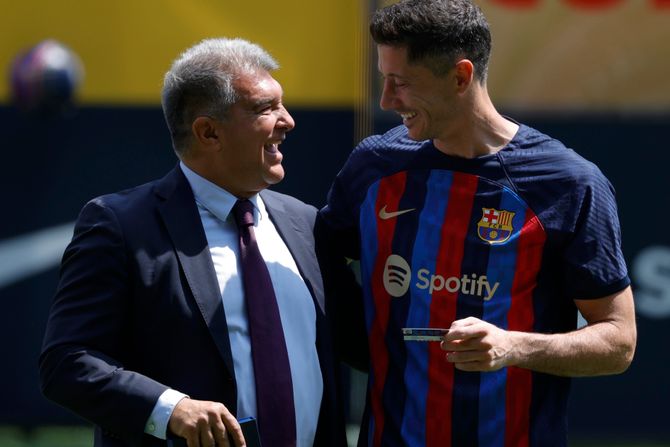 Robert Levandovski FK Barselona promocija Robert Levandovski FK Barselona promocija