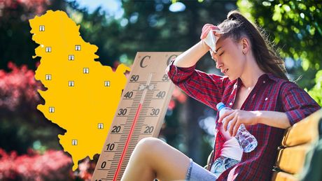 Vrućina toplotni udar leto  Srbija narandžasti meteoalarm