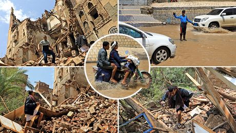 Jemen kiša poplava srušene kuće