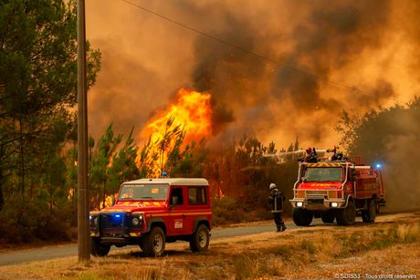 Bordo, Francuska, požari, gašenje požara